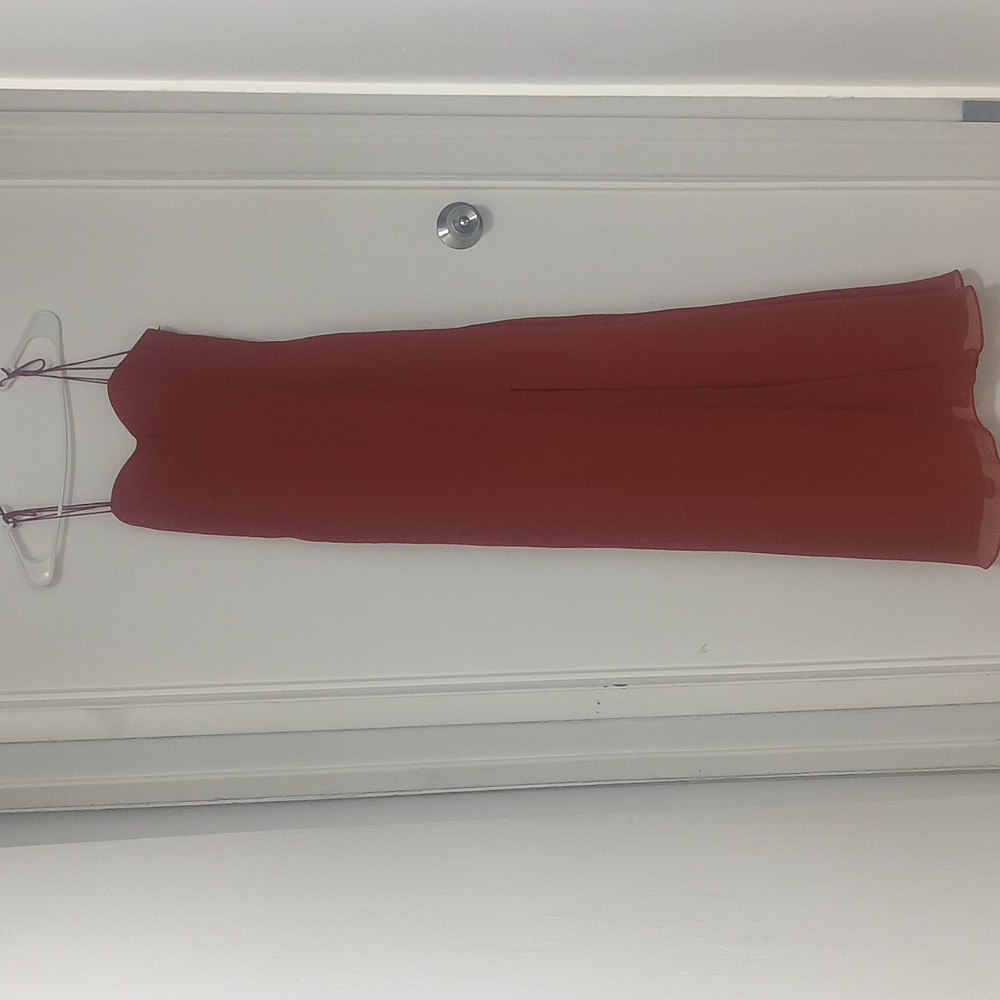 NWT Burnt Orange 🧡 Chiffon Overlay Formal Dress